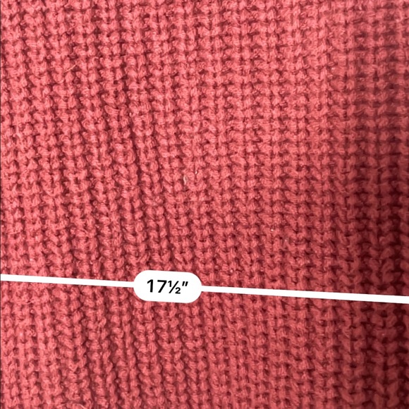 Free People maroon cropped sweater - Picture 4 of 5